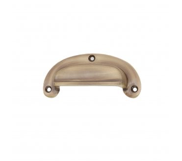 Spira Brass SB2348ANT Traditional Drawer Cup Pull - Antique Brass