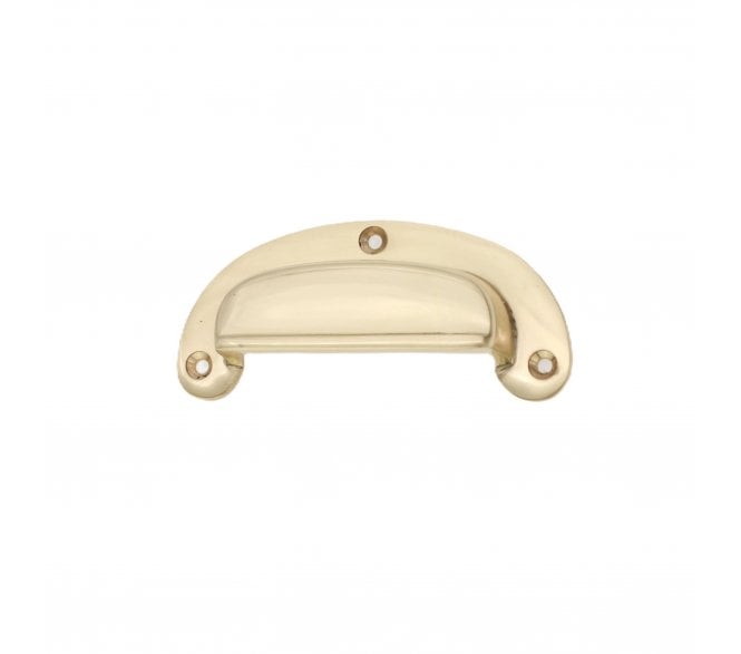 Spira Brass SB2348PB Traditional Drawer Cup Pull - Polished Brass