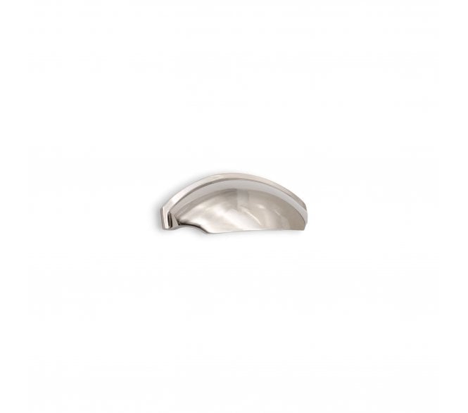 Spira Brass Tulip Drawer Cup Pull - Polished Nickel