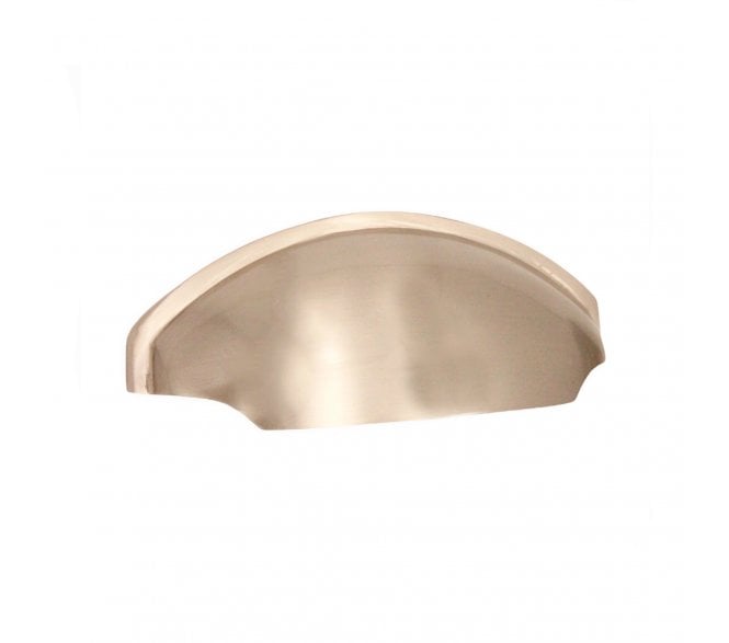 Spira Brass Tulip Drawer Cup Pull - Satin Nickel