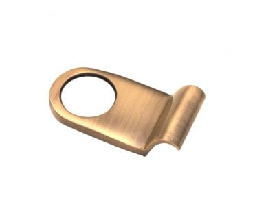 Spira Brass Victorian Cylinder Pull - Antique Brass
