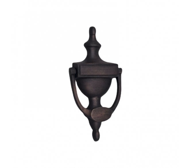 Spira Brass Victorian Door Knocker - Aged Bronze