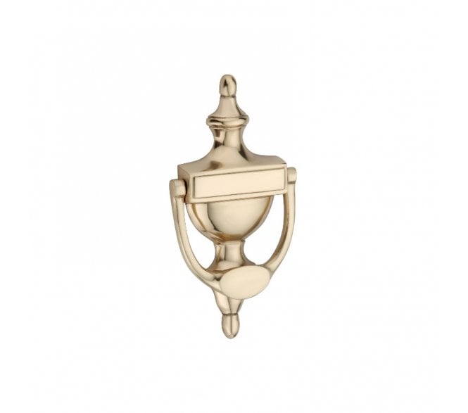 Spira Brass Victorian Door Knocker - Polished Brass