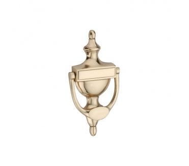 Spira Brass Victorian Door Knocker - Polished Brass