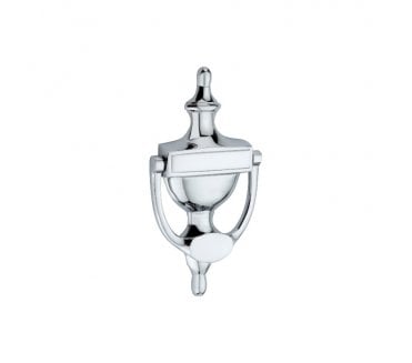 Spira Brass Victorian Door Knocker - Polished Chrome