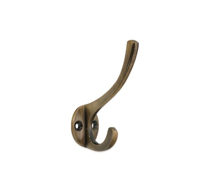 Spira Brass Victorian Hat & Coat Hooks - Antique Brass