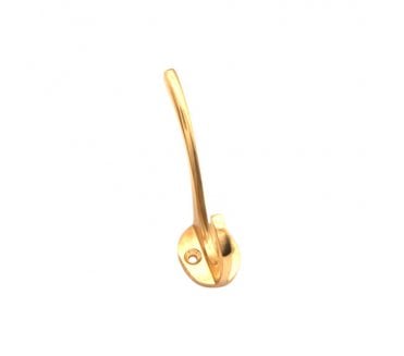 Spira Brass Victorian Hat & Coat Hooks - Polished Brass