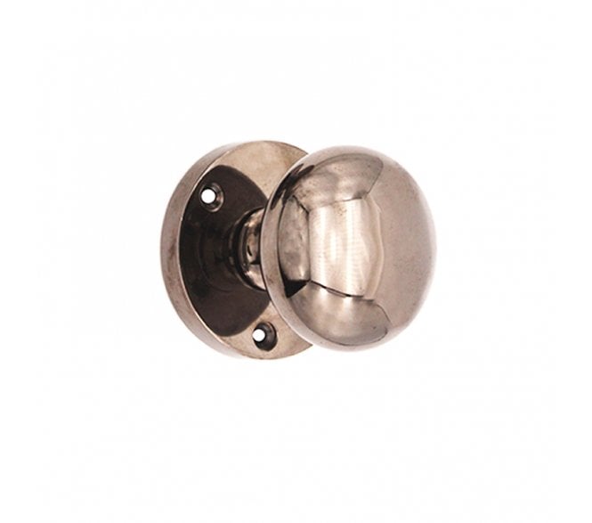 Spira Brass Victorian Mortice Door Knobs - Black Nickel
