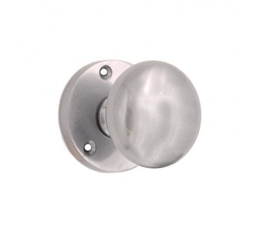 Spira Brass Victorian Mortice Door Knobs - Satin Chrome