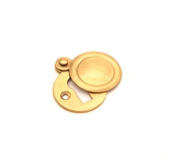 Spira Brass Victorian Standard Keyhole Escutcheon (Covered) - Satin Brass