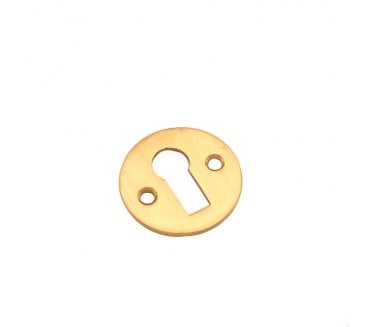 Spira Brass Victorian Standard Keyhole Escutcheon - Satin Brass