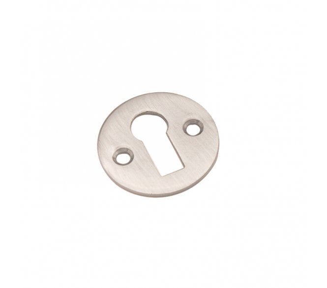 Spira Brass Victorian Standard Keyhole Escutcheon - Satin Chrome