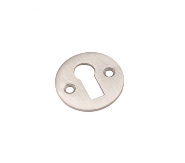 Spira Brass Victorian Standard Keyhole Escutcheon - Satin Chrome
