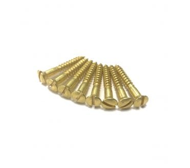 SS6PB Spare Screws For Door Handles (pack of 8) - Brass
