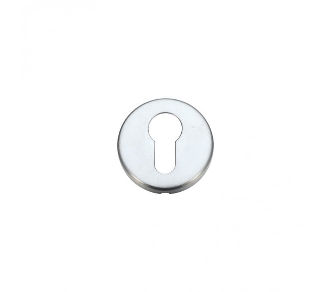 Stanza Contract Euro Profile Escutcheon - Satin Chrome