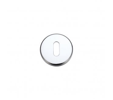 Stanza Contract Standard Keyhole Escutcheon - Polished Chrome