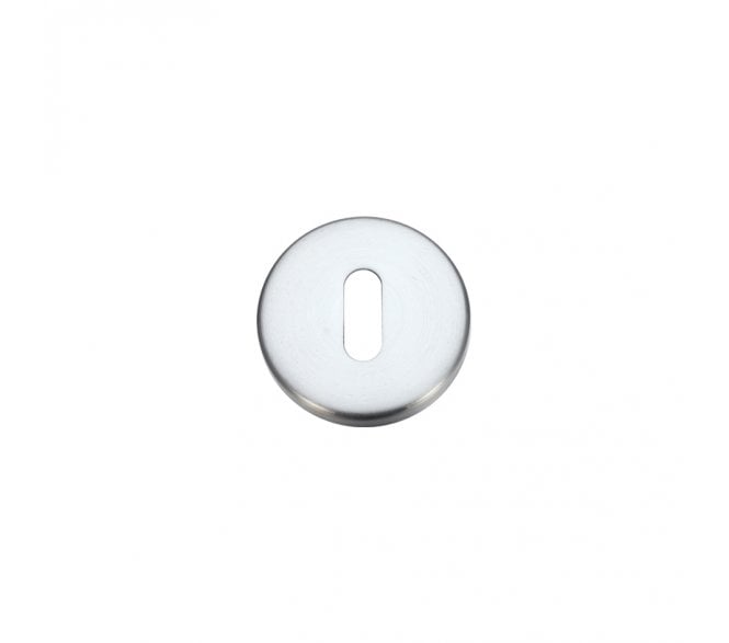 Stanza Contract Standard Keyhole Escutcheon - Satin Chrome