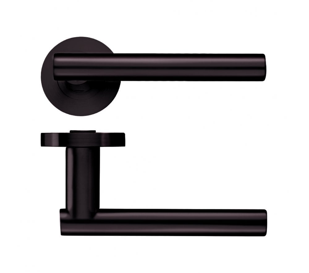 thumbnail image 2 of ZOO Hardware ADRIA Interior Door Handle Set – Polished Bronze Lever On Rose (2-Pack) – UK Made 2 of 6
