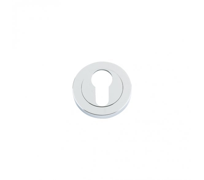 Stanza ZPZ Designer Euro Profile Escutcheons - Polished Chrome