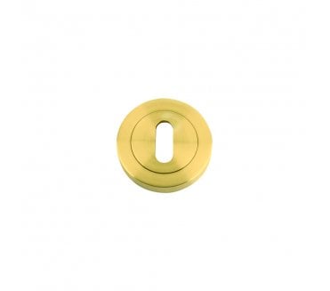 Stanza ZPZ Designer Standard Keyhole Escutcheons - Favo Satin Brass
