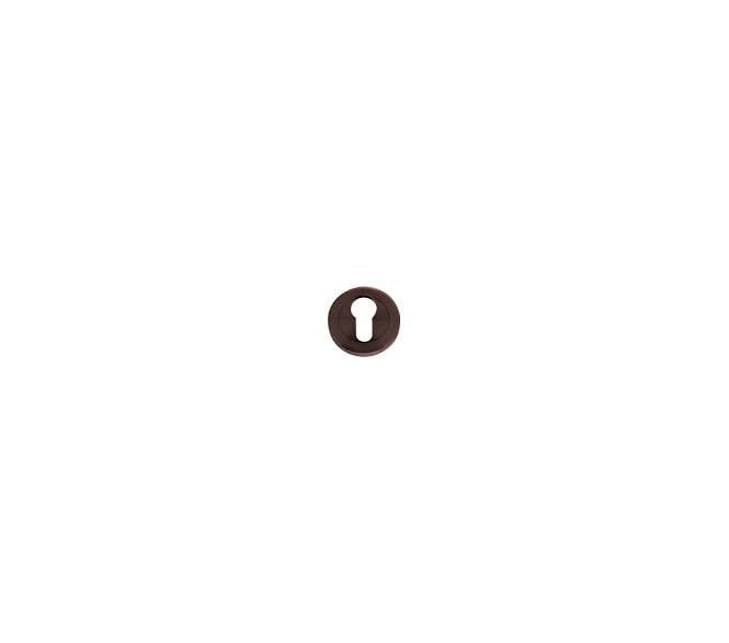 Stanza ZPZ Designer Standard Keyhole Escutcheons - Oscuro Matt Black