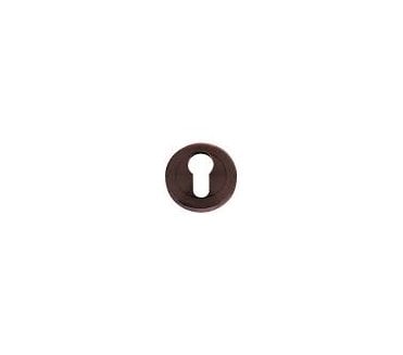 Stanza ZPZ Designer Standard Keyhole Escutcheons - Oscuro Matt Black