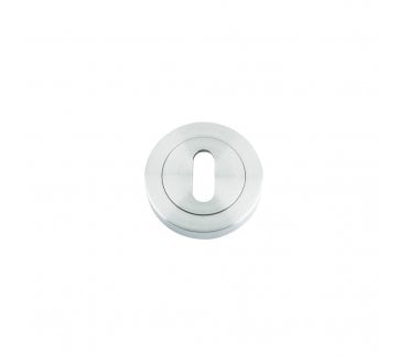 Stanza ZPZ Designer Standard Keyhole Escutcheons - Satin Chrome