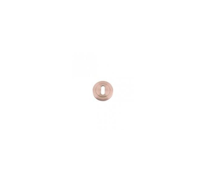 Stanza ZPZ Designer Standard Keyhole Escutcheons - Tuscan Rose Gold