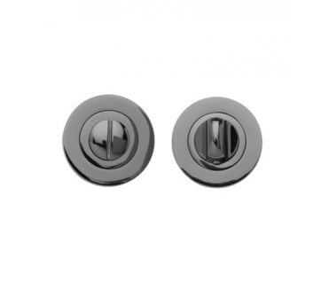 STATUS Bathroom Turn & Release on Round Rose  - Black Nickel