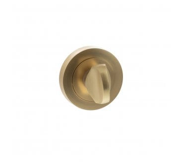 Status Bathroom Turn & Release on Round Rose - Satin Brass