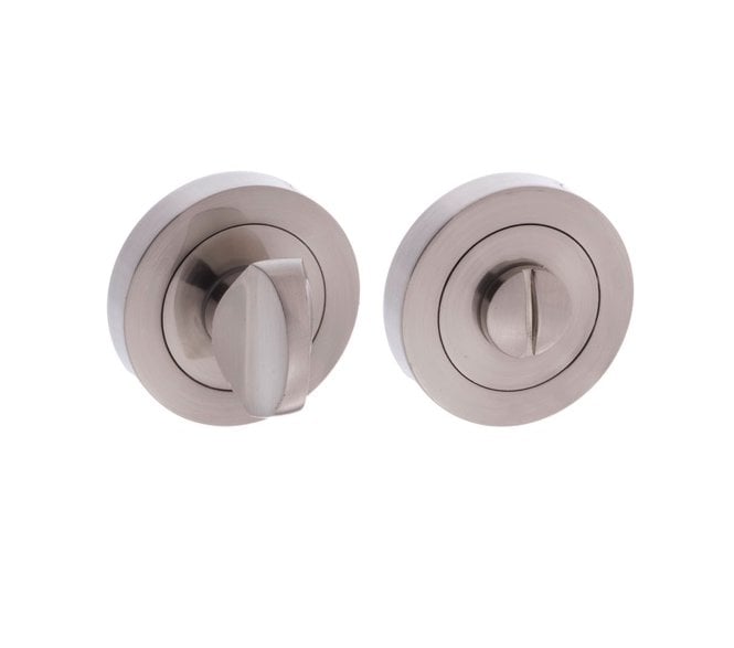 STATUS Bathroom Turn & Release on Round Rose- Satin Nickel