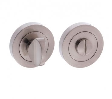 STATUS Bathroom Turn & Release on Round Rose- Satin Nickel