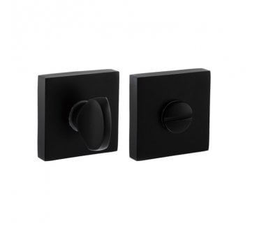 STATUS Bathroom Turn & Release on Square Rose  - Matt Black