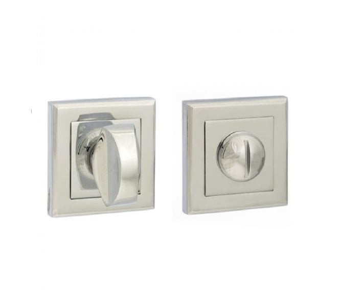 STATUS Bathroom Turn & Release on Square Rose - Polished Chrome