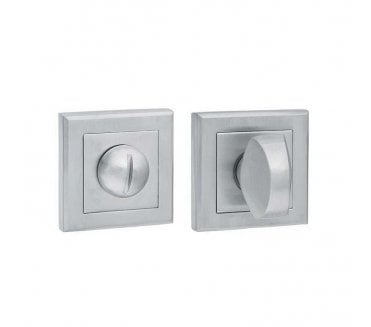 STATUS Bathroom Turn & Release on Square Rose - Satin Chrome