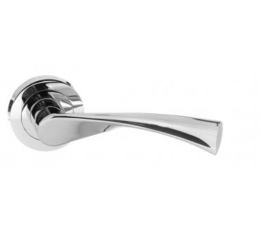 STATUS Colorado Lever Handle On Rose - Polished Chrome