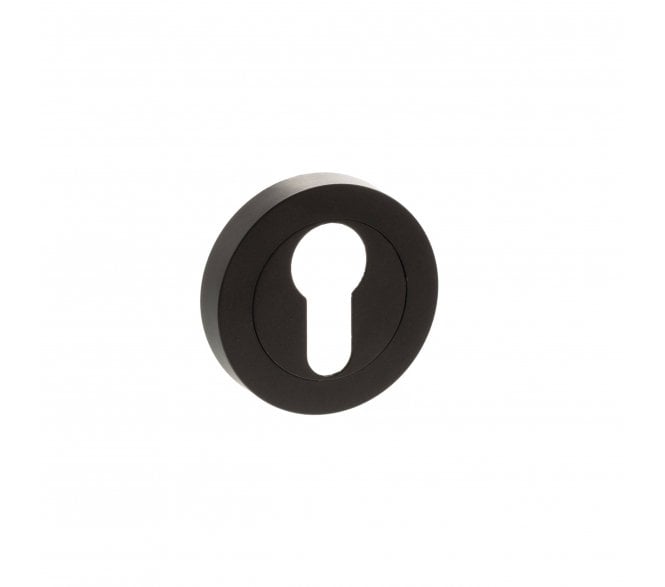 Status Euro Profile Escutcheon on Round Rose - Urban Dark Bronze (PAIR)