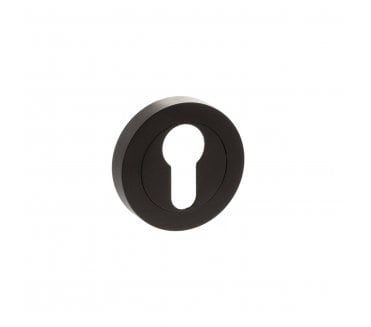 Status Euro Profile Escutcheon on Round Rose - Urban Dark Bronze (PAIR)