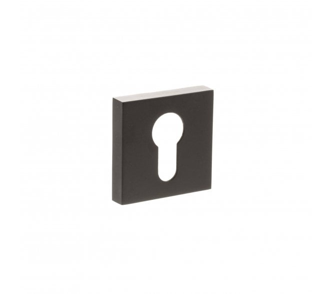 Status Euro Profile Escutcheon on Square Rose - Urban Dark Bronze (PAIR)