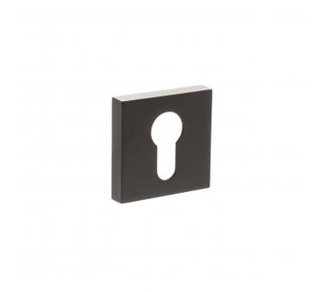 Status Euro Profile Escutcheon on Square Rose - Urban Dark Bronze (PAIR)