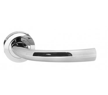 STATUS Nevada Lever Handle On Rose - Polished Chrome