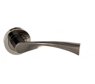 STATUS Colorado Lever Handle On Rose - Black Nickel