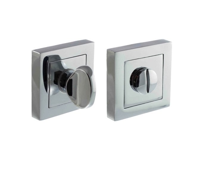STATUS S4WCS Bathroom Turn & Release on Square Rose  - Polished Chrome