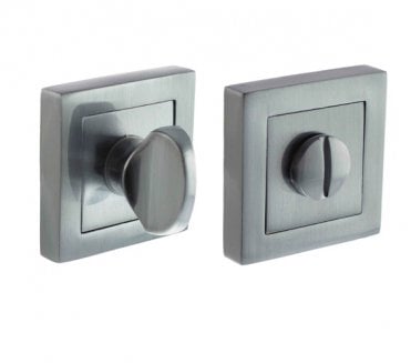 STATUS S4WCS Bathroom Turn & Release on Square Rose  - Satin Chrome