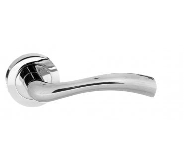 STATUS Texas Lever Handle On Rose - Polished Chrome