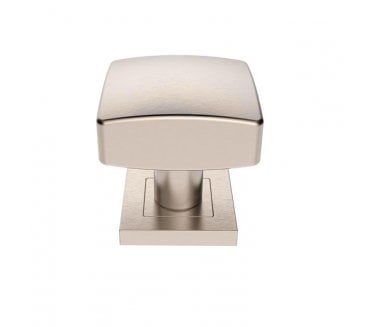 Steelworx SSK1062 Satin Stainless Steel Square Door Knobs - Satin