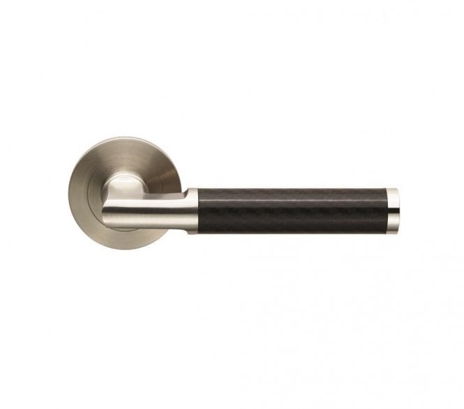 Steelworx SWL1118 Carbon Fibre Stainless Steel Handles on Rose - Satin Stainless Steel