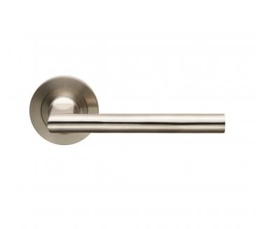 Steelworx SWL1120 Soho Stainless Steel Handles on Rose - Satin Stainless Steel