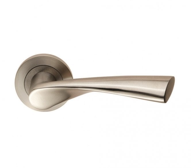 Steelworx SWL1121 Breeze Stainless Steel Handles on Rose - Satin Stainless Steel