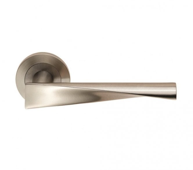 Steelworx SWL1122 Brema Stainless Steel Handles on Rose - Satin Stainless Steel